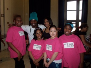Why We Dancers pose with William "Willdabeast" Adams and Tatianna J Dorsey.